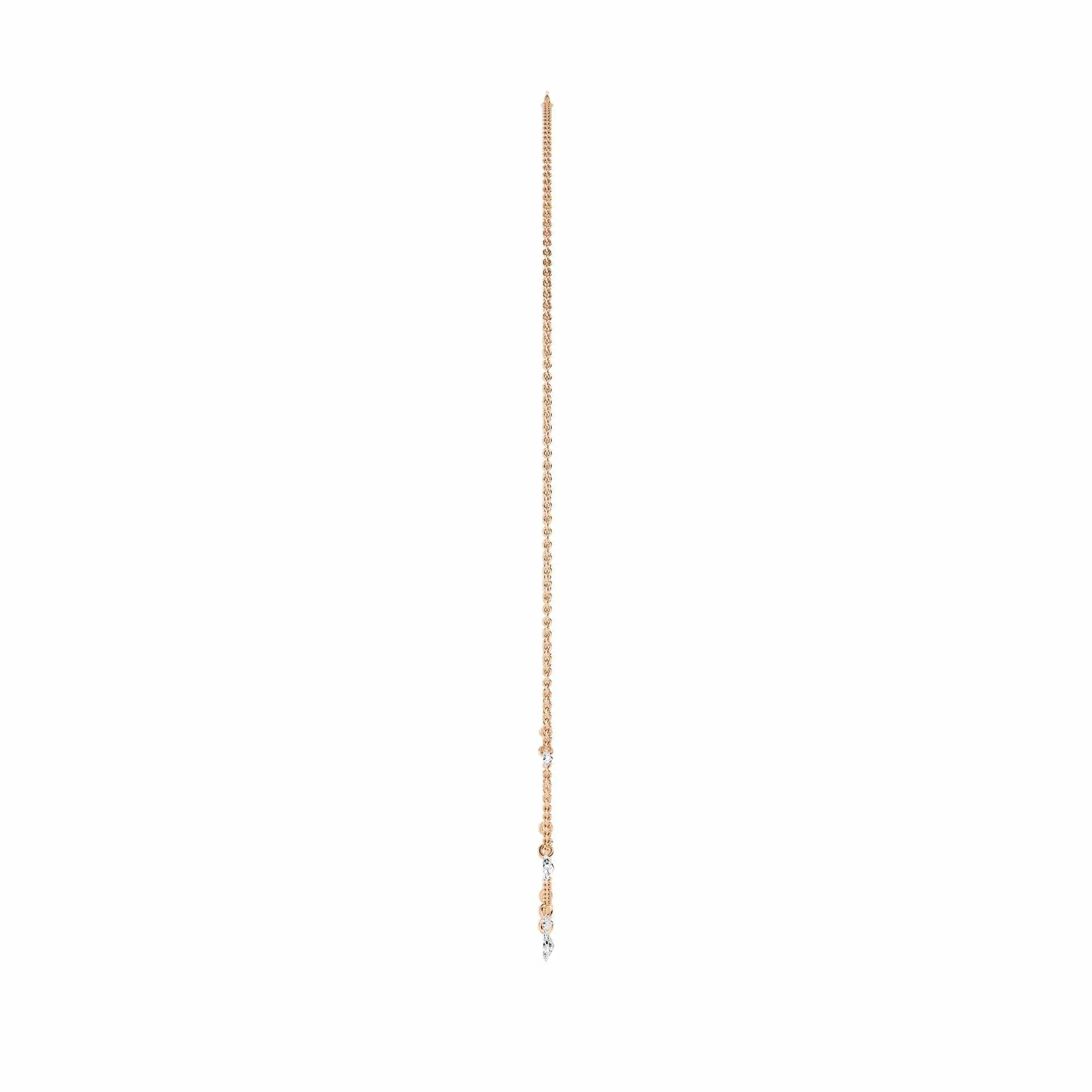 1.00 Carat Pierced Round & Marquise Lab Grown Diamond Necklace - Image 7