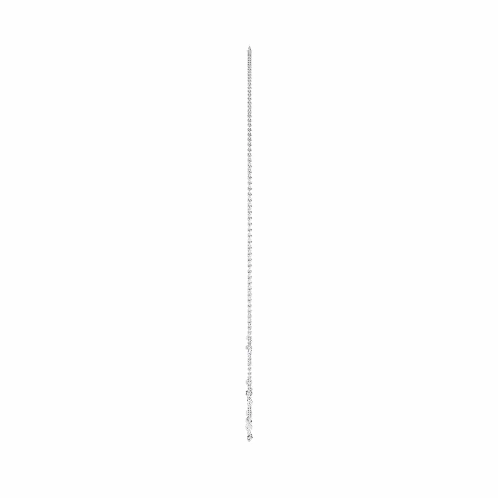1.00 Carat Pierced Round & Pear Lab Grown Diamond Necklace - Image 13