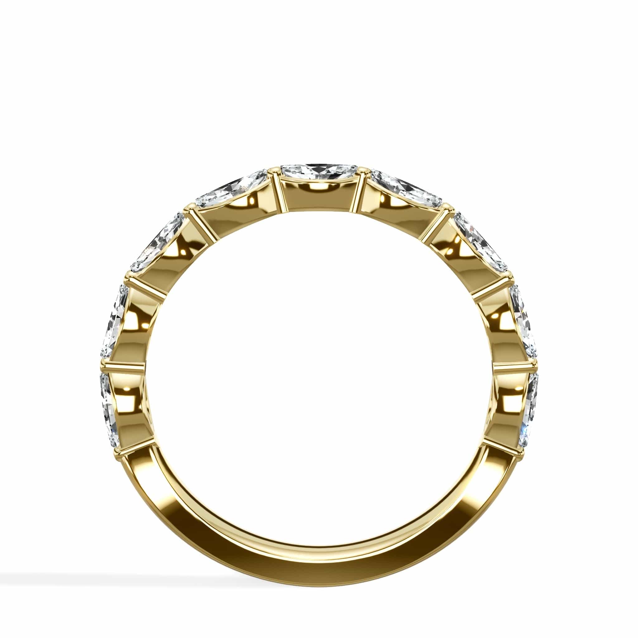 1.00 ct Marquise Cut Diamond Band In Yellow gold - Image 4