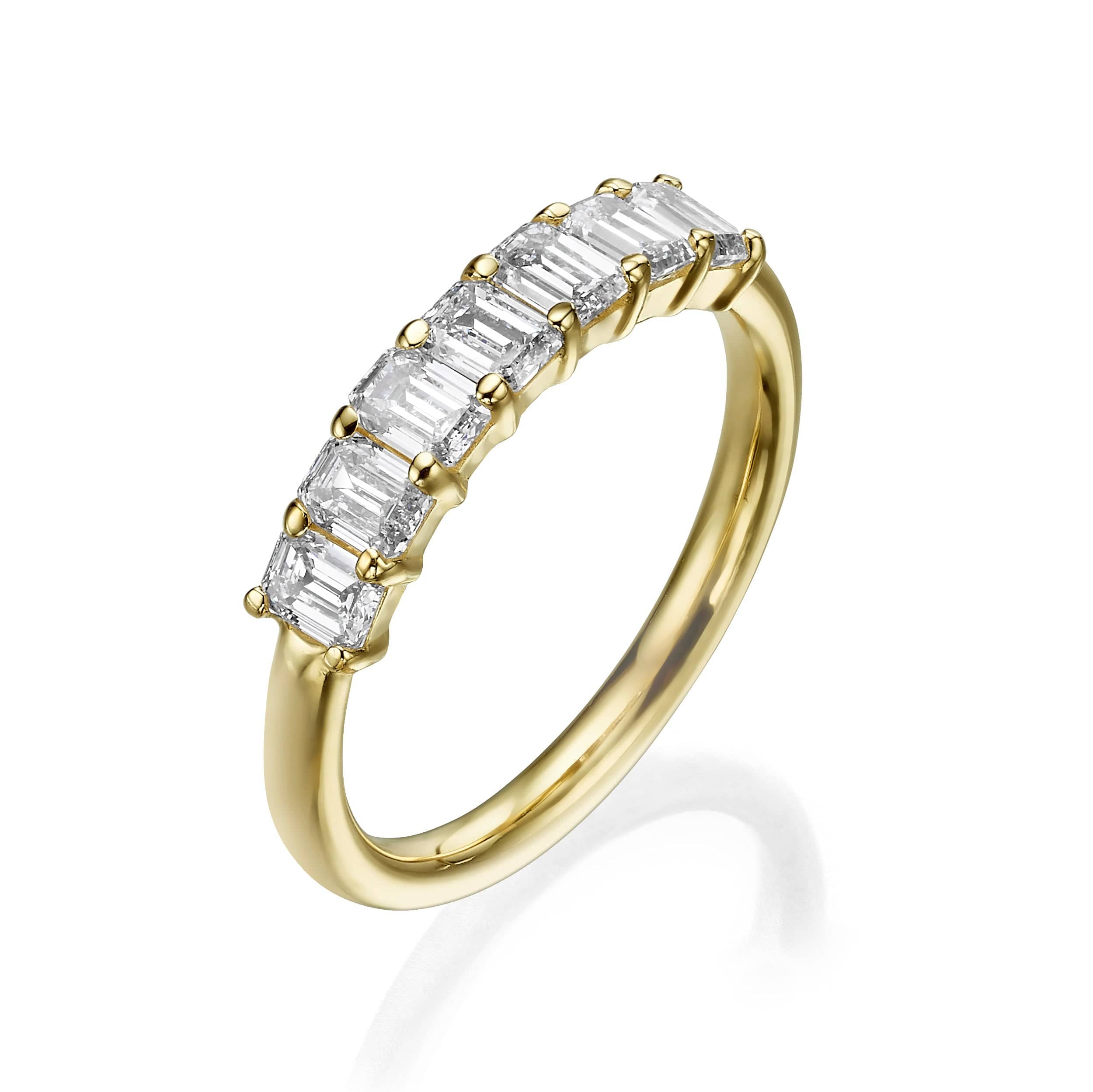 1.00 ct Seven Stone Emerald Cut Diamond Band - Image 2
