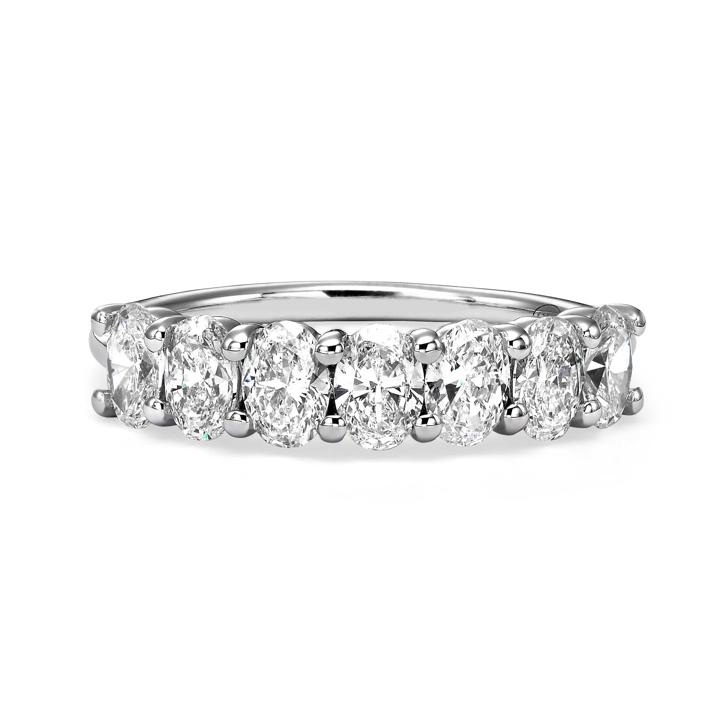 1.00 ct Seven Stone Oval Cut Diamond Band - Image 3