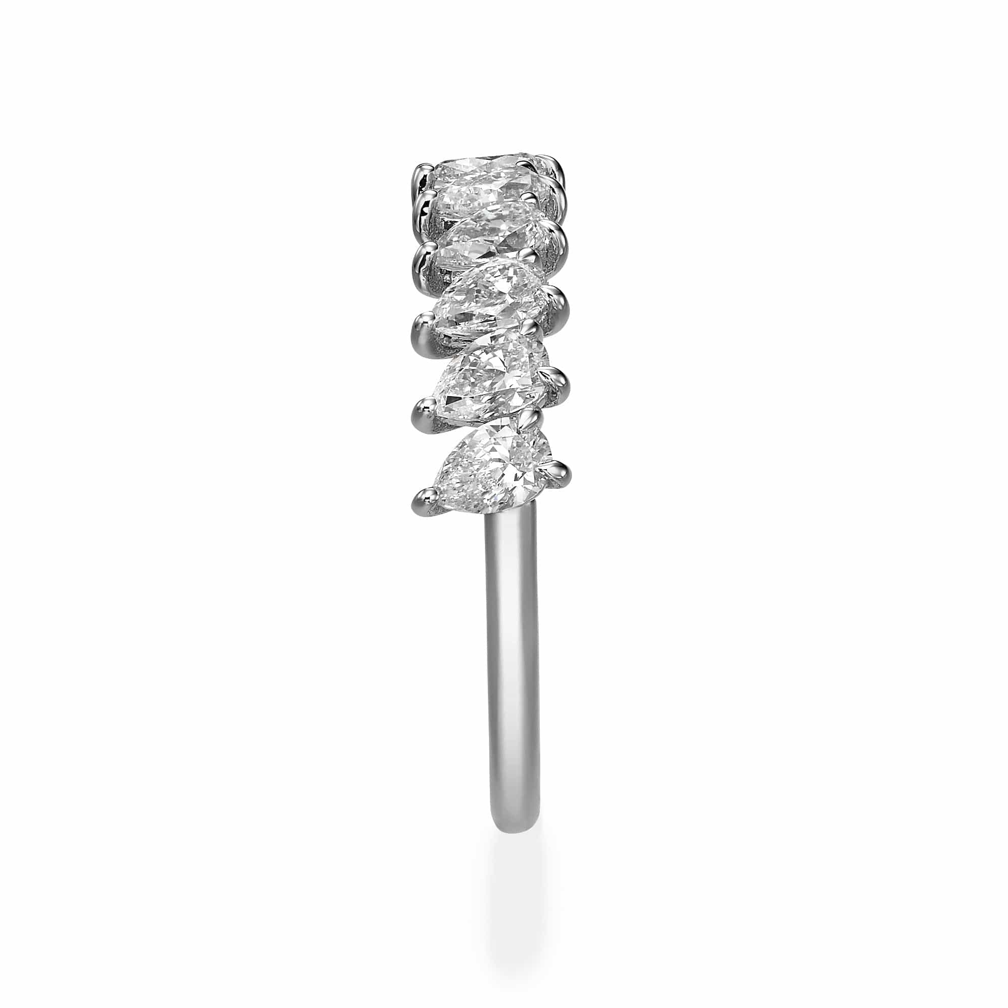 1.00 ct Seven Stone Pear Cut Diamond Band - Image 3