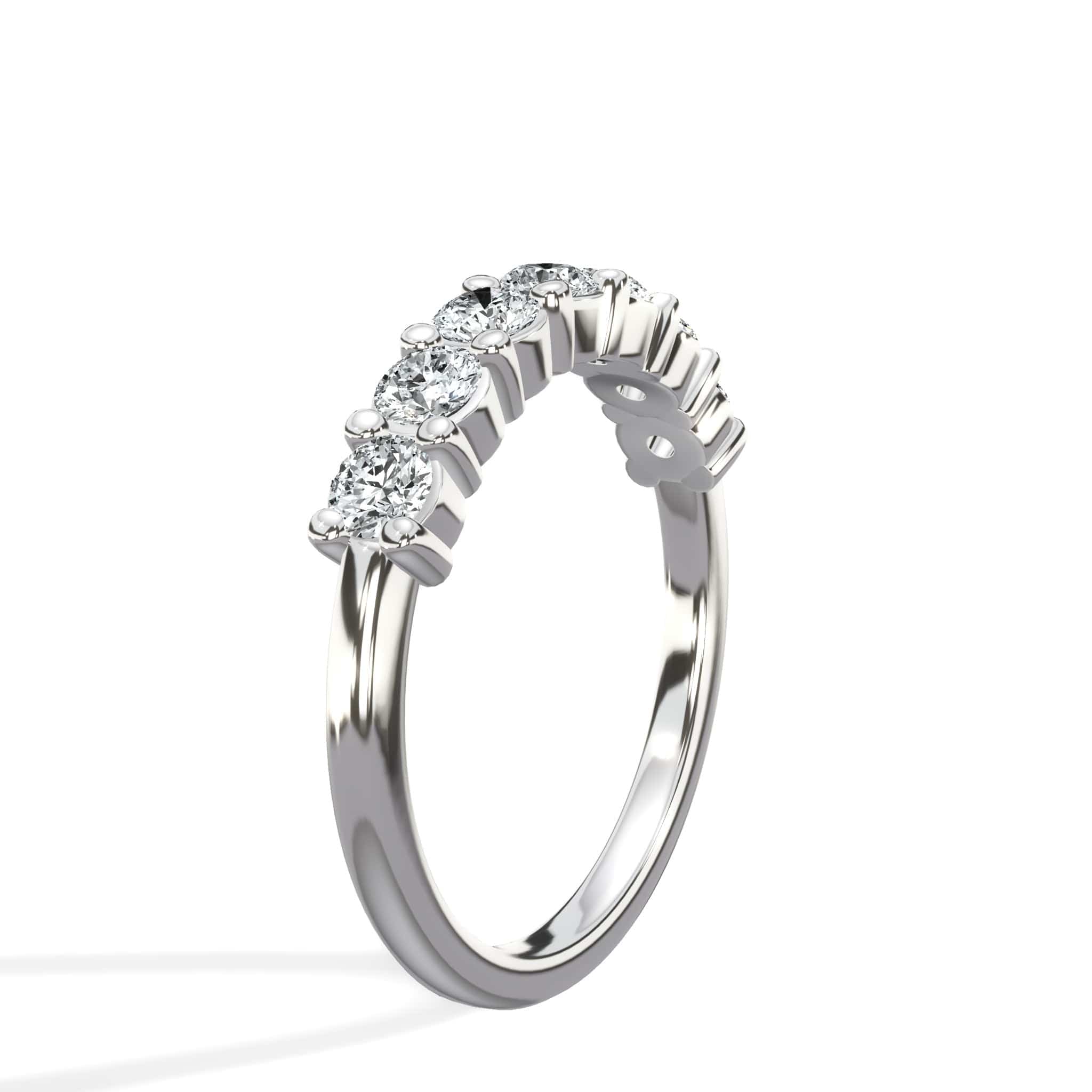 1.00 ct Seven Stone Round Cut Diamond Band - Image 5