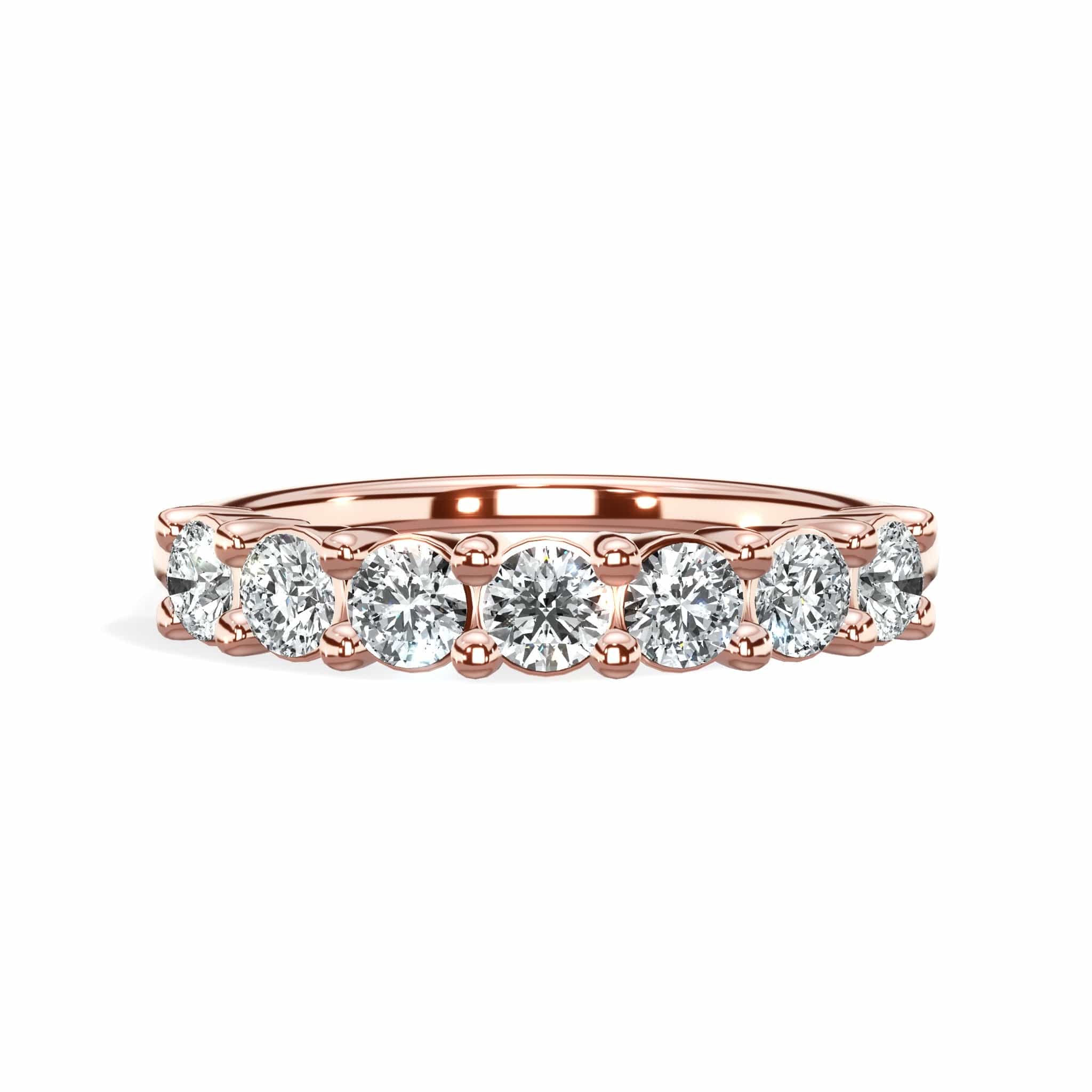 1.00 ct Seven Stone Round Cut Diamond Band - Image 7