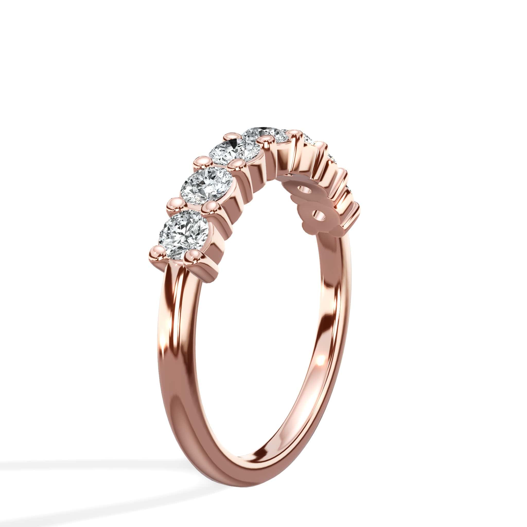 1.00 ct Seven Stone Round Cut Diamond Band - Image 9