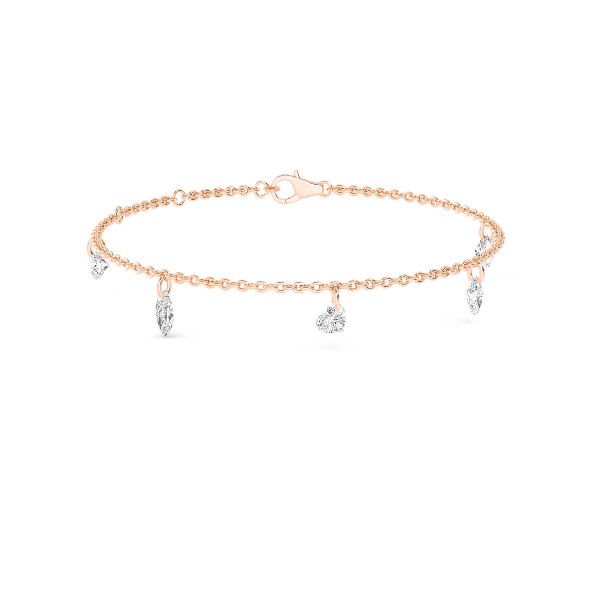 1.06ct Pierced Floating Multi-Shape Lab Grown Diamond Bracelet - Image 13