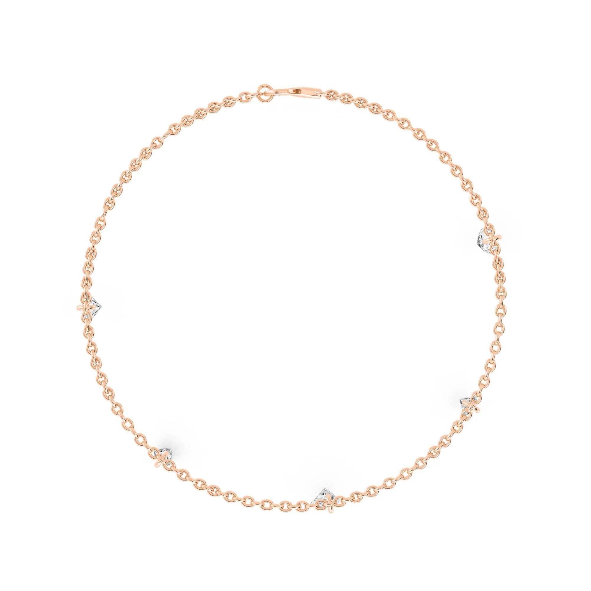 1.06ct Pierced Floating Multi-Shape Lab Grown Diamond Bracelet - Image 15