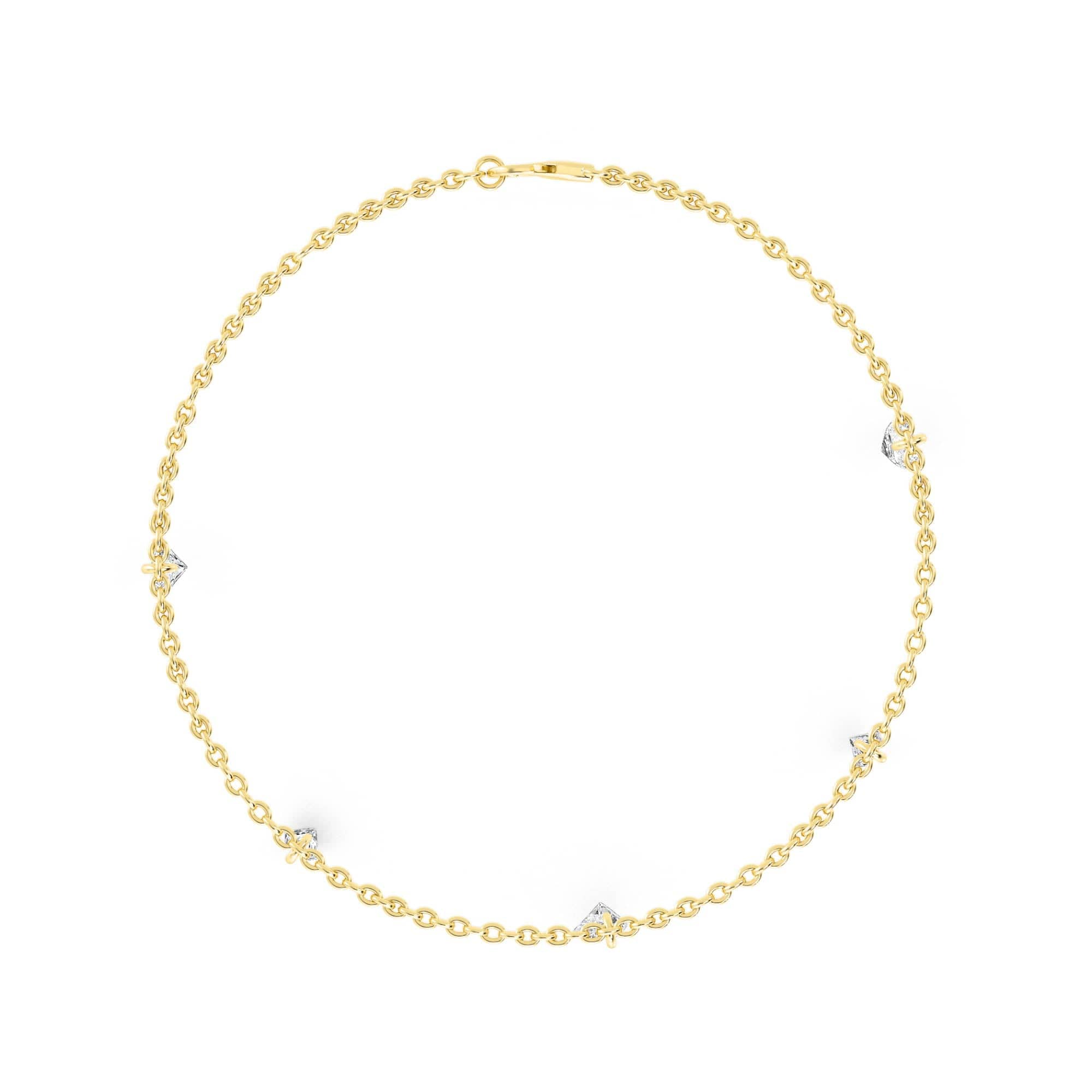1.06ct Pierced Floating Multi-Shape Lab Grown Diamond Bracelet - Image 19