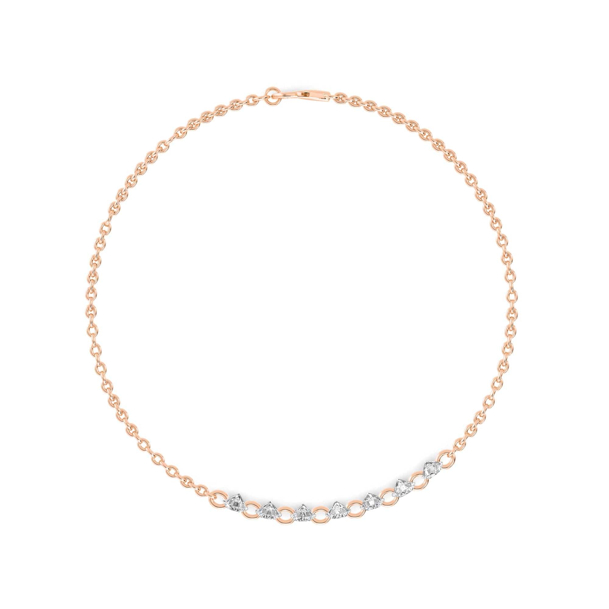 1.07ct Pierced Floating Round Lab Grown Diamond Bracelet - Image 12
