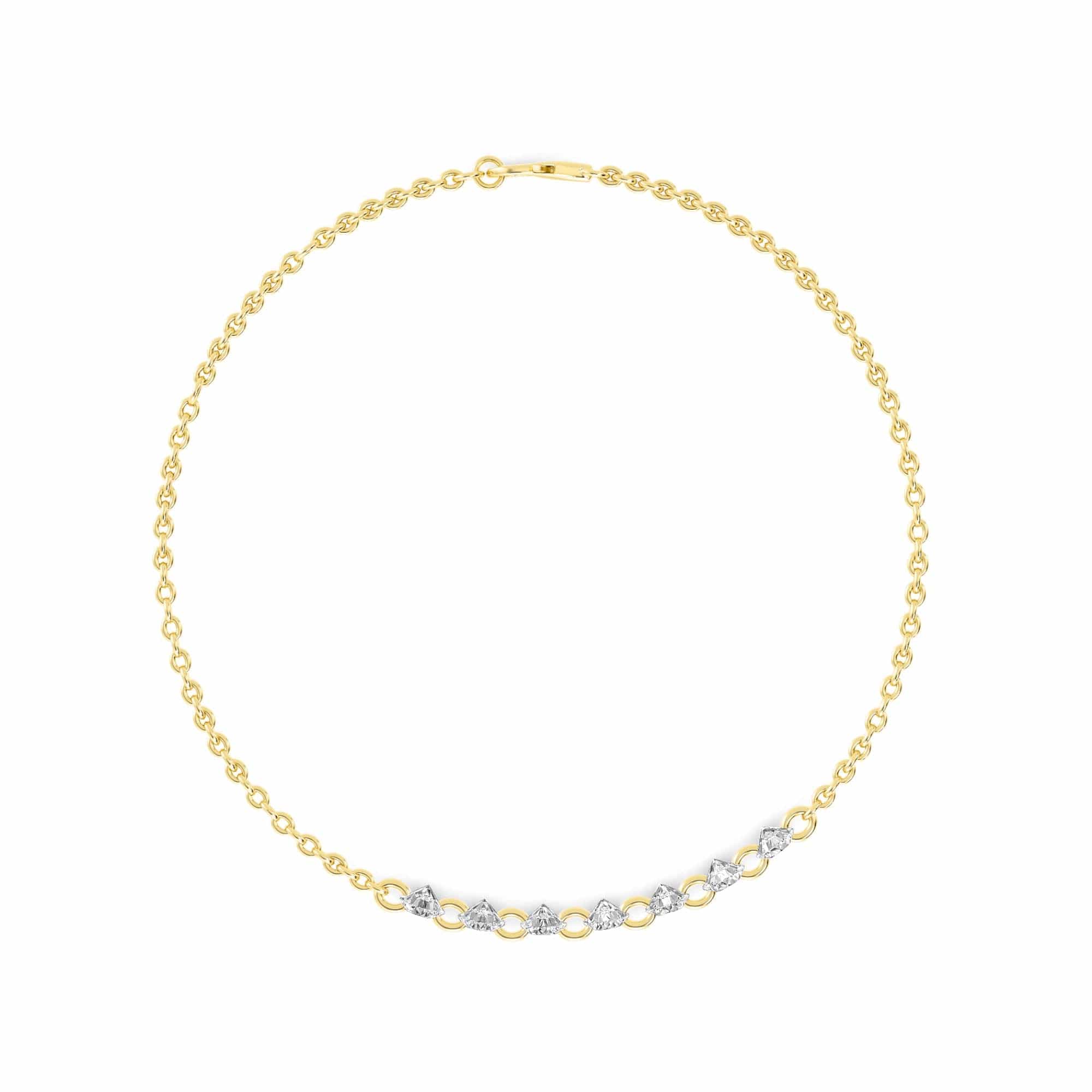 1.07ct Pierced Floating Round Lab Grown Diamond Bracelet - Image 4