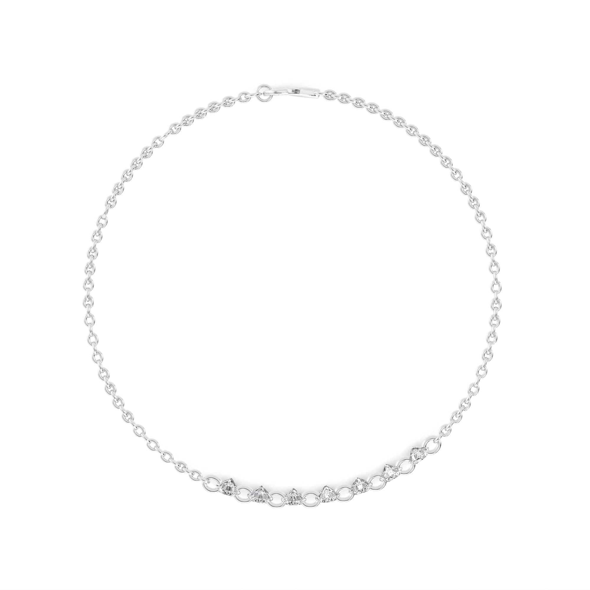 1.07ct Pierced Floating Round Lab Grown Diamond Bracelet - Image 8
