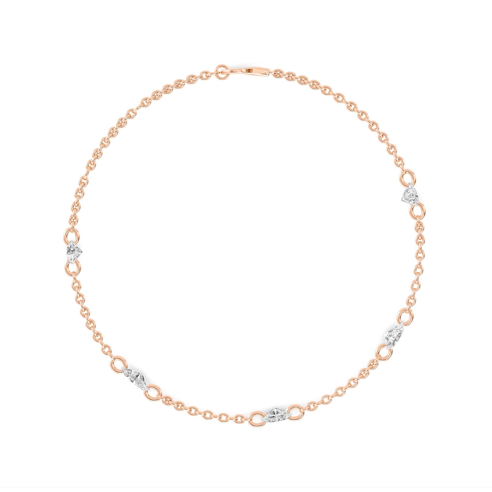 1.10ct Pierced Floating Multi-Shape Lab Grown Diamond Bracelet - Image 10