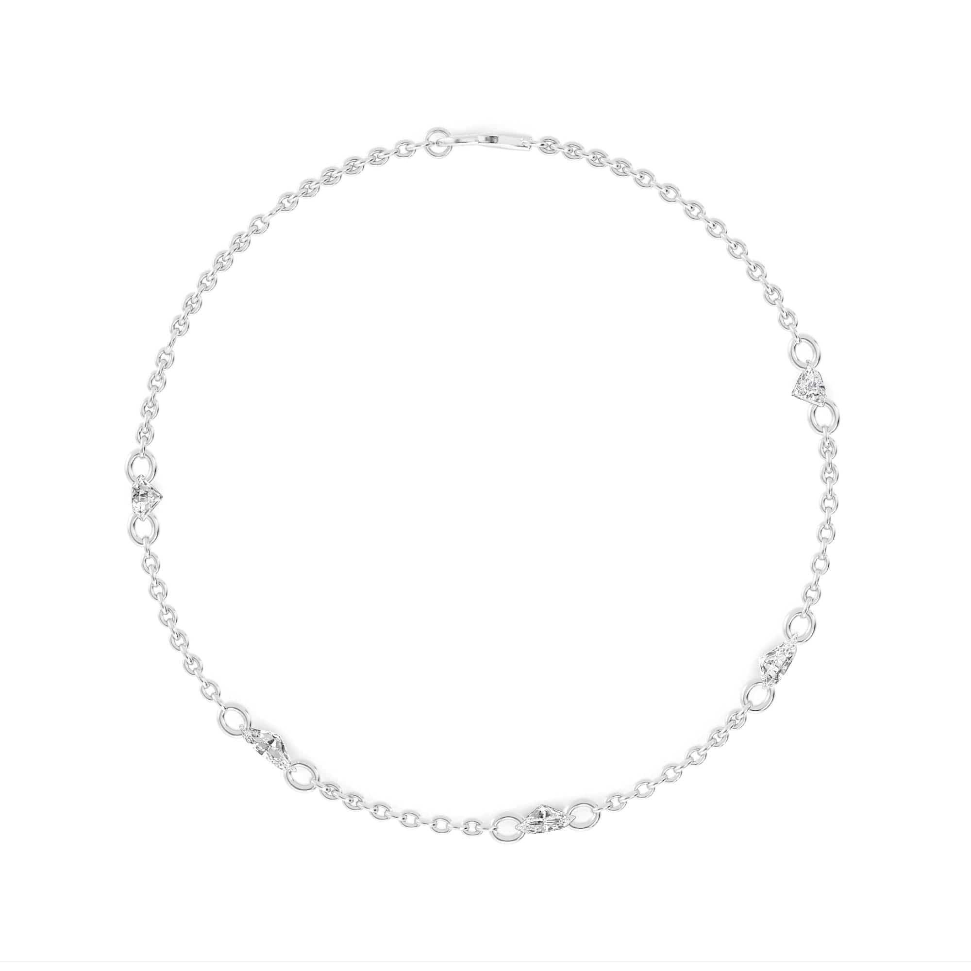 1.10ct Pierced Floating Multi-Shape Lab Grown Diamond Bracelet - Image 7