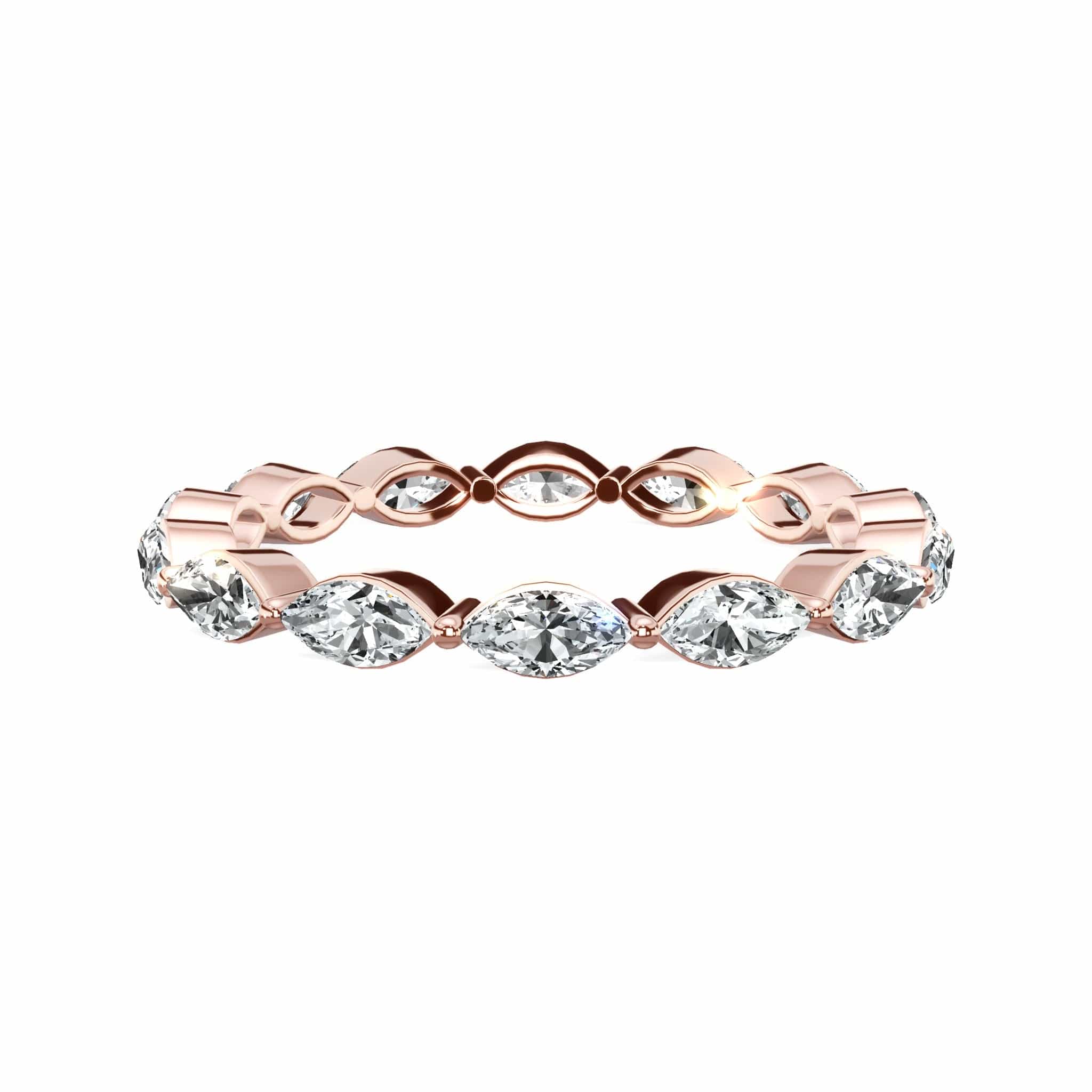 1.30 ct Marquise Cut Natural Diamond Eternity Band - Image 11