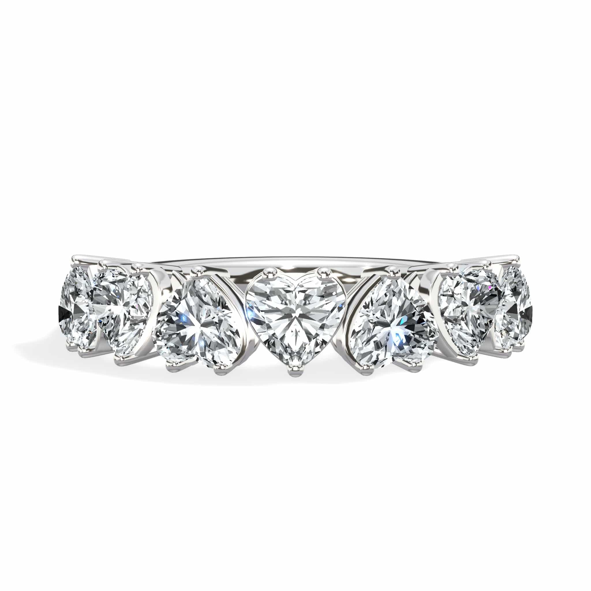 1.50 ct Seven Heart Shaped Diamond Band