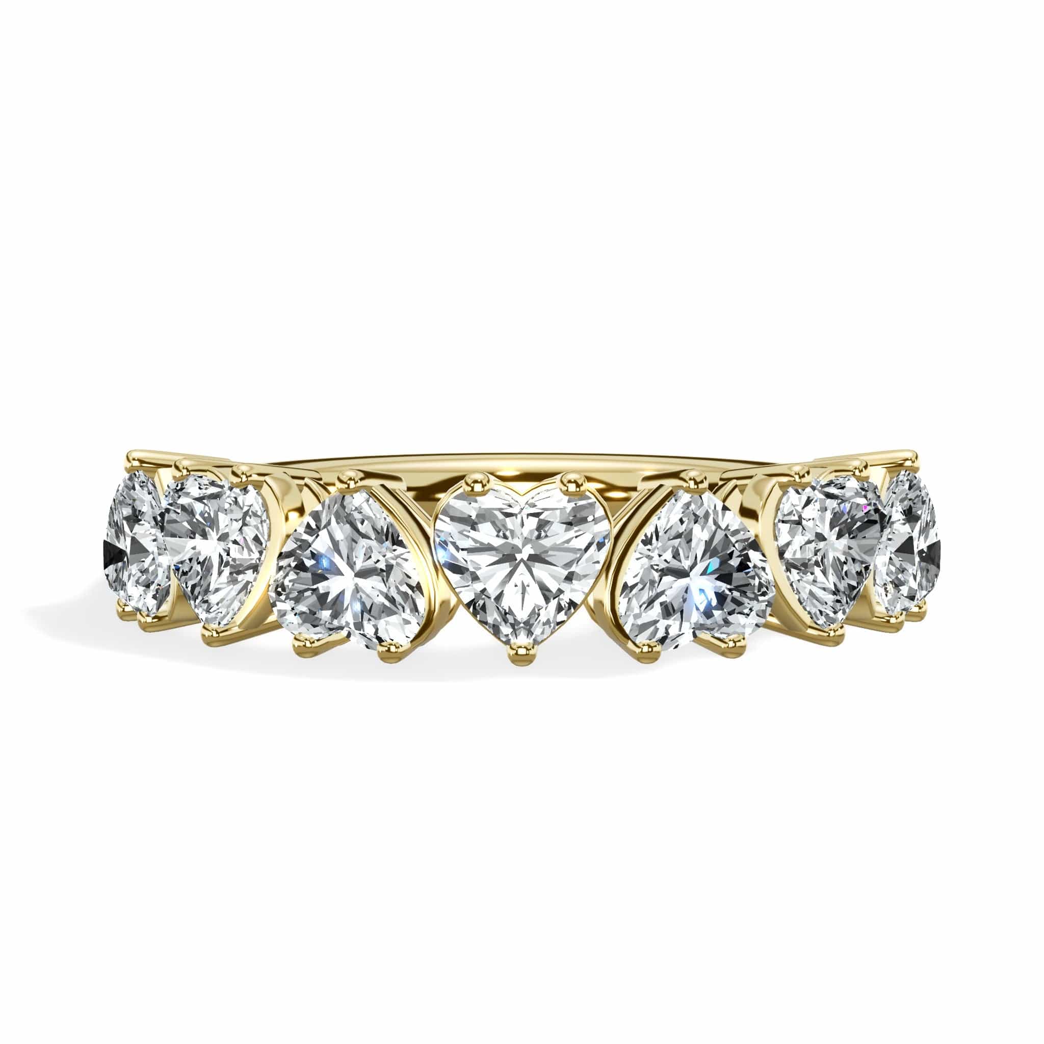 1.50 ct Seven Heart Shaped Diamond Band - Image 4