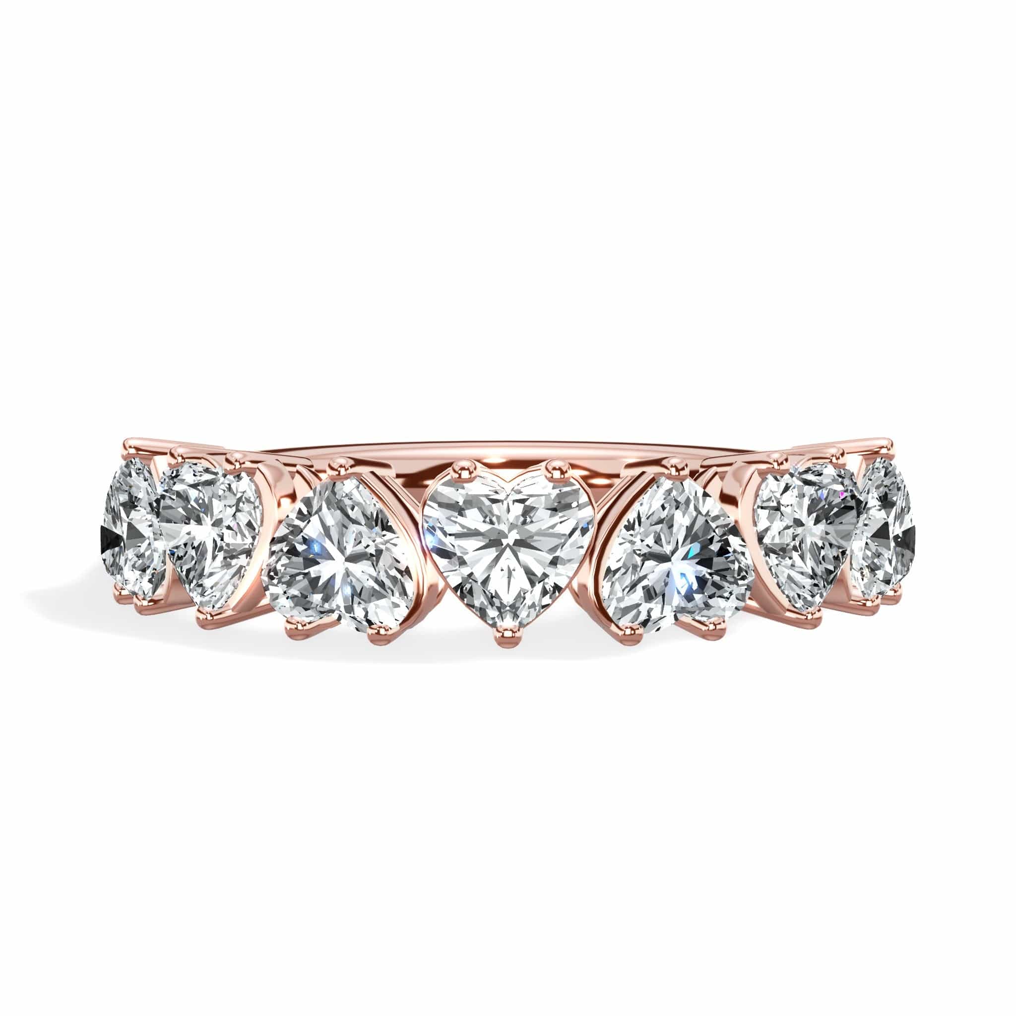 1.50 ct Seven Heart Shaped Diamond Band - Image 7