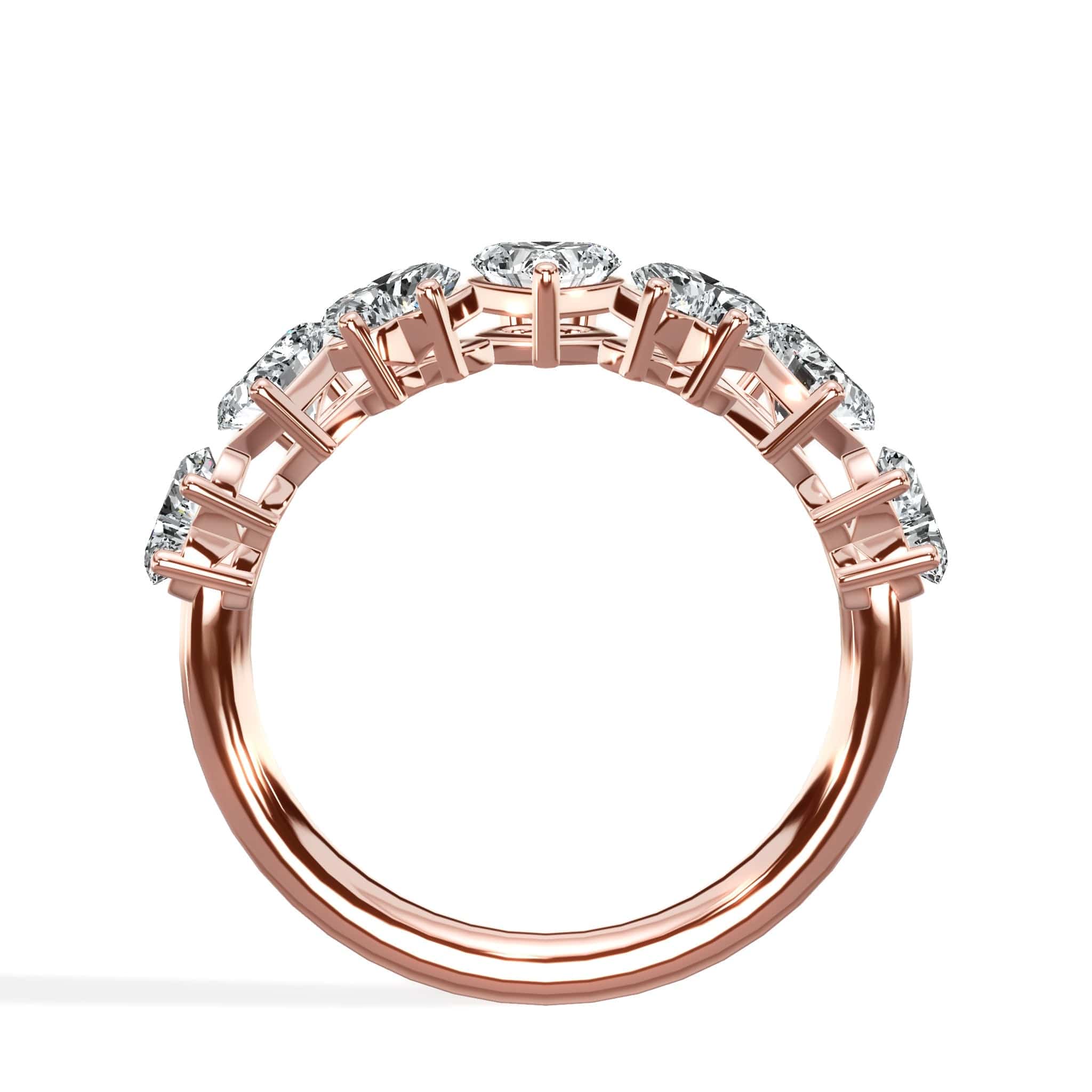 1.50 ct Seven Heart Shaped Diamond Band - Image 8
