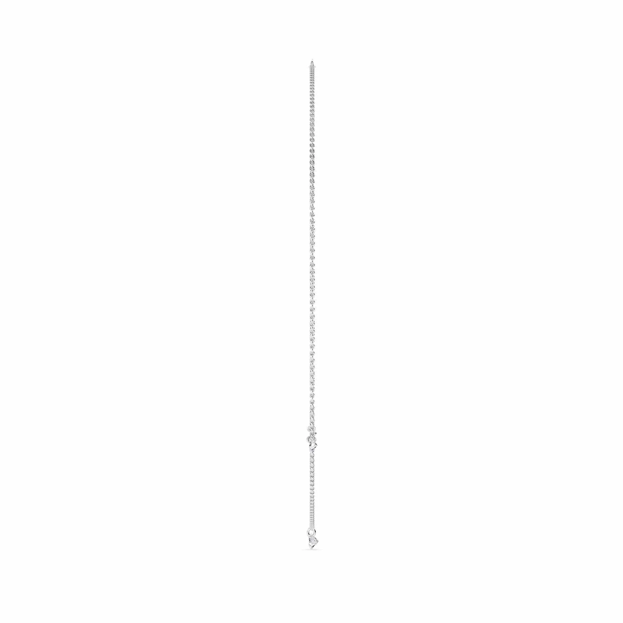 1 Carat Pierced 3 Round Lab Grown Diamond Necklace - Image 8
