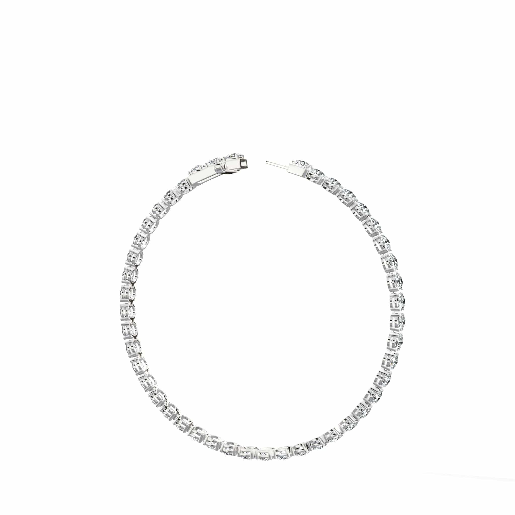 (2.00ct to 20.00ct) Lab Grown Round Cut Diamond Tennis Bracelet - Image 10