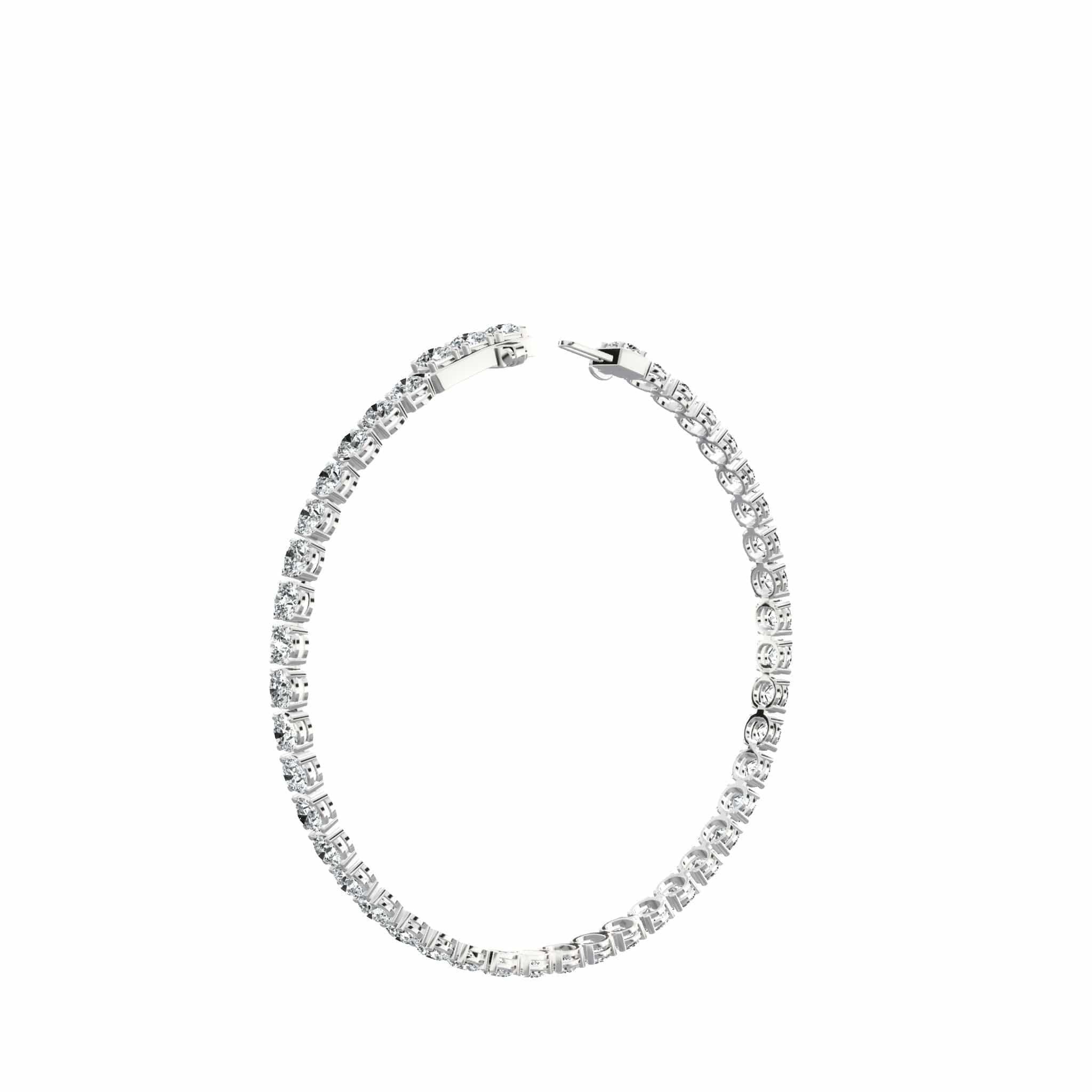 (2.00ct to 20.00ct) Lab Grown Round Cut Diamond Tennis Bracelet - Image 11