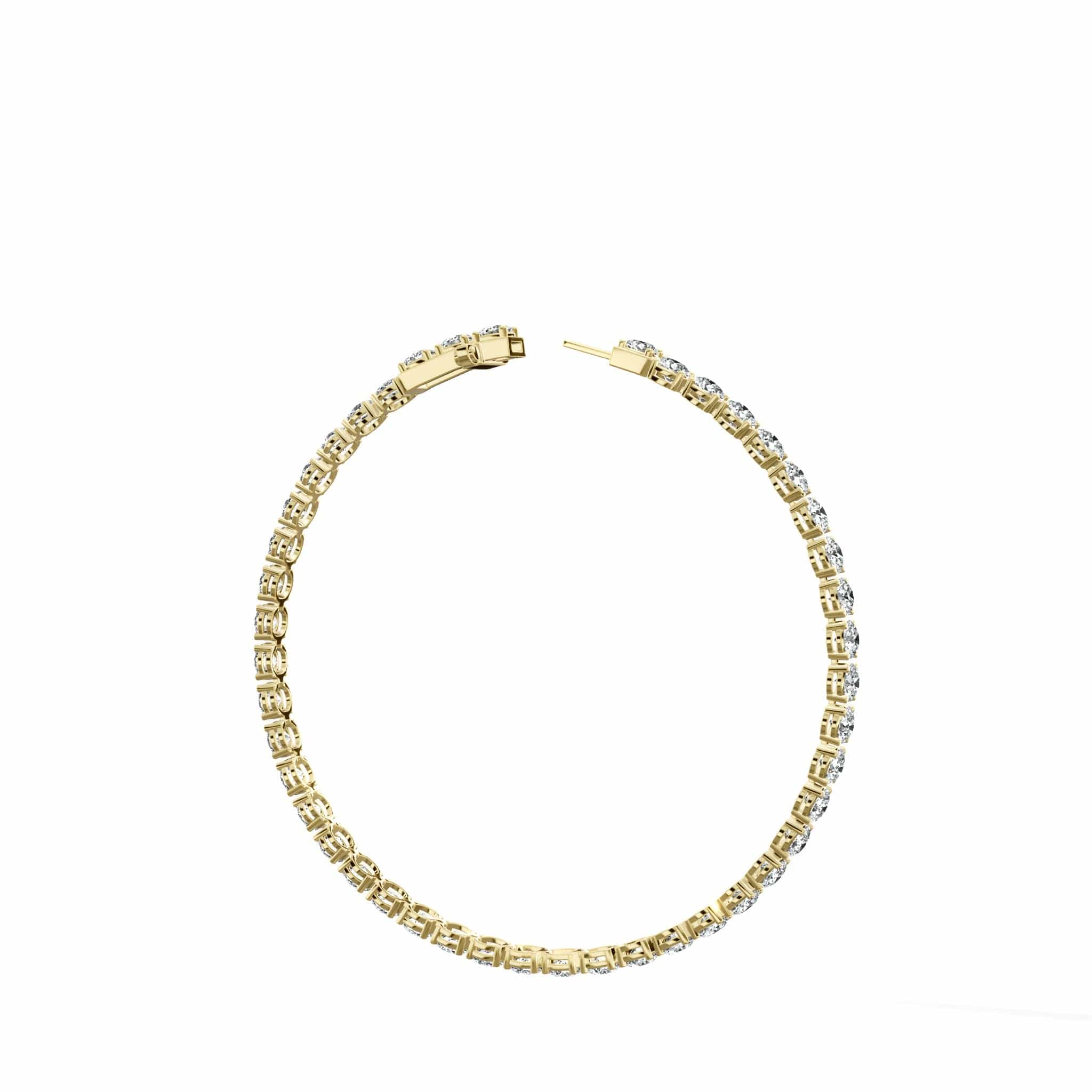 (2.00ct to 20.00ct) Lab Grown Round Cut Diamond Tennis Bracelet - Image 13