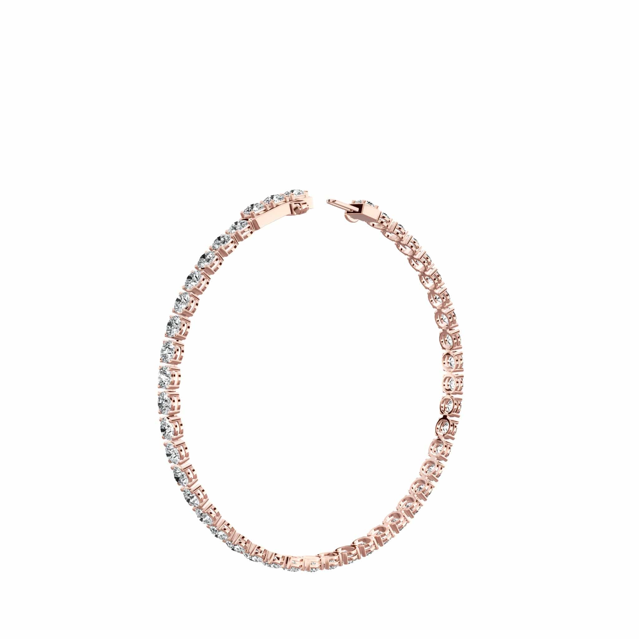 (2.00ct to 20.00ct) Lab Grown Round Cut Diamond Tennis Bracelet - Image 8