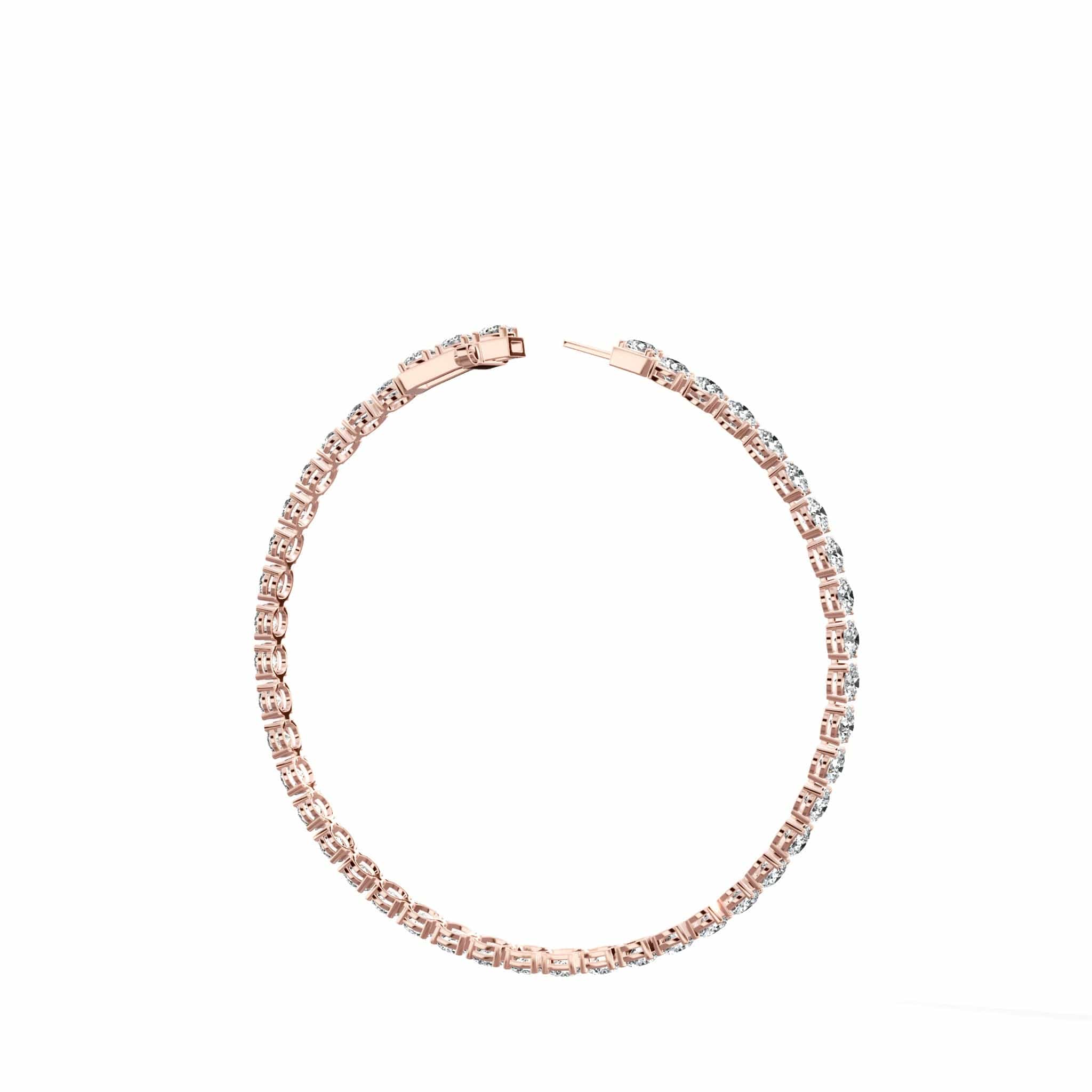(2.00ct to 20.00ct) Lab Grown Round Cut Diamond Tennis Bracelet - Image 9