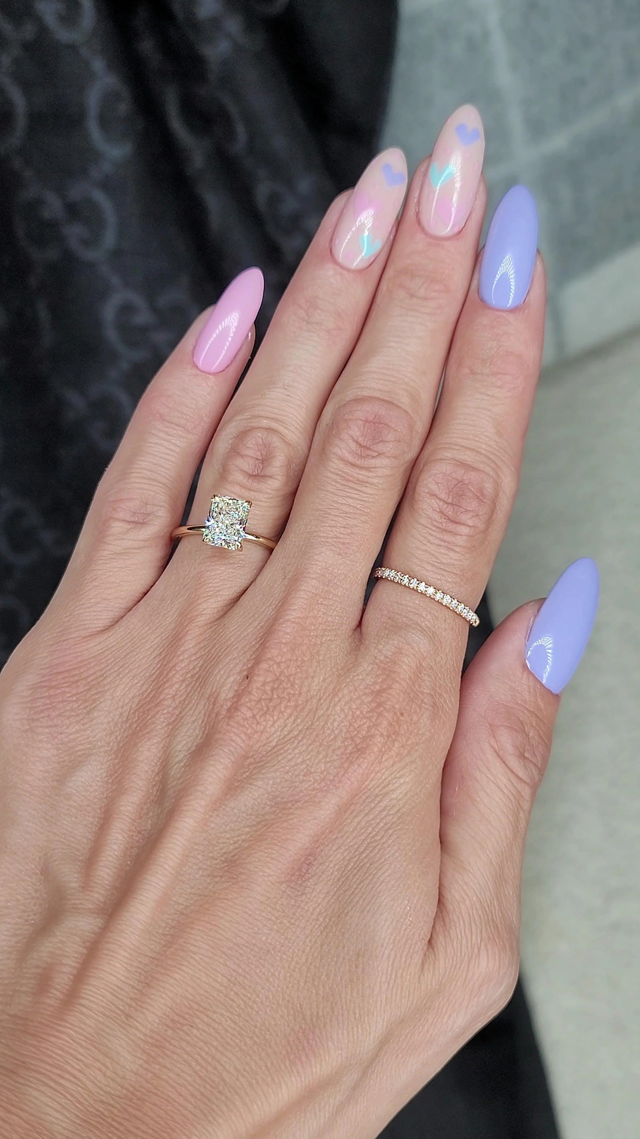 2 Carat Lab Grown Solitaire Radiant Cut Diamond Engagement Ring - Image 3