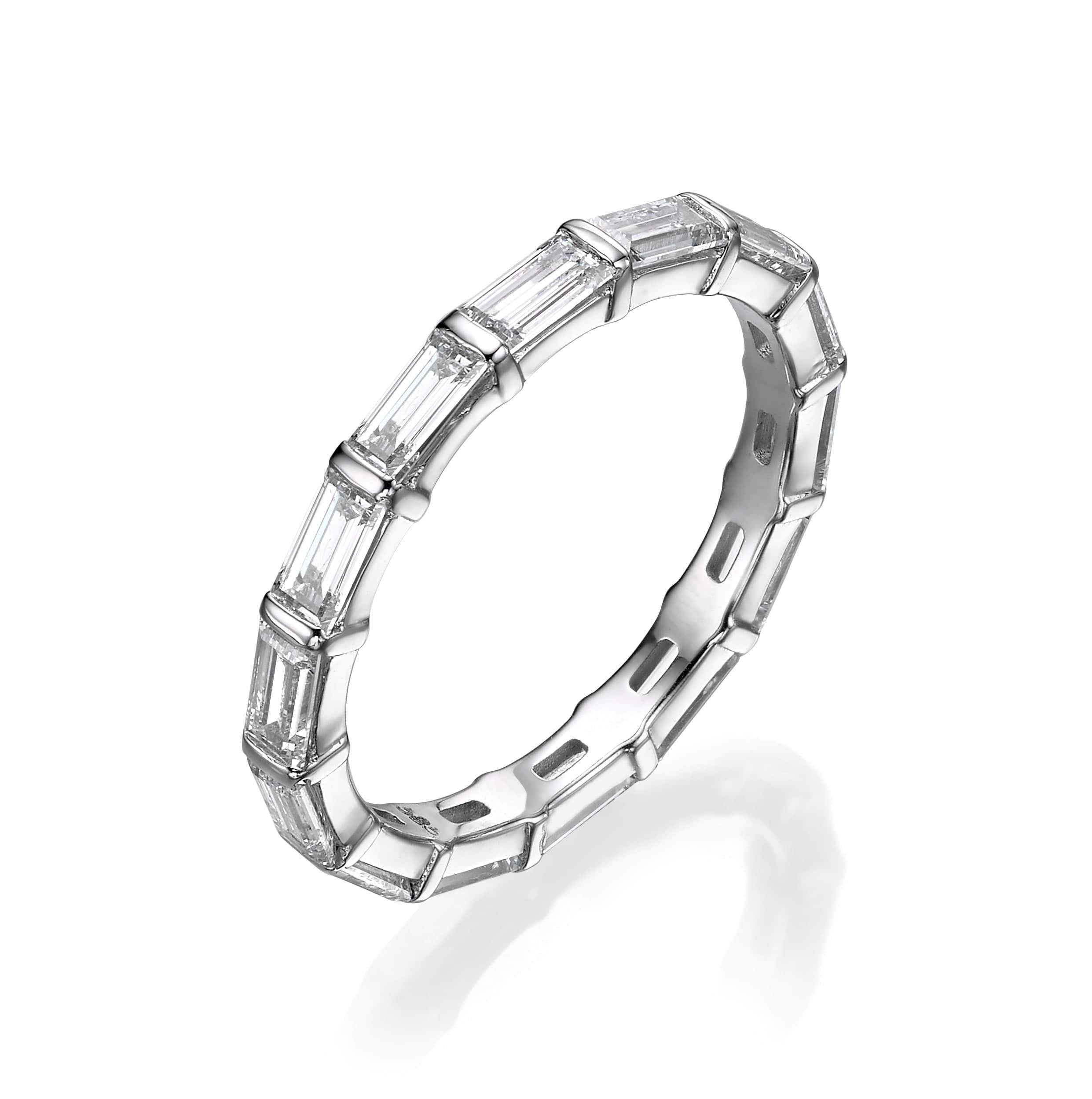 1.70 ct Baguette Cut East-West Set Lab Grown Diamond Eternity Band - Image 2
