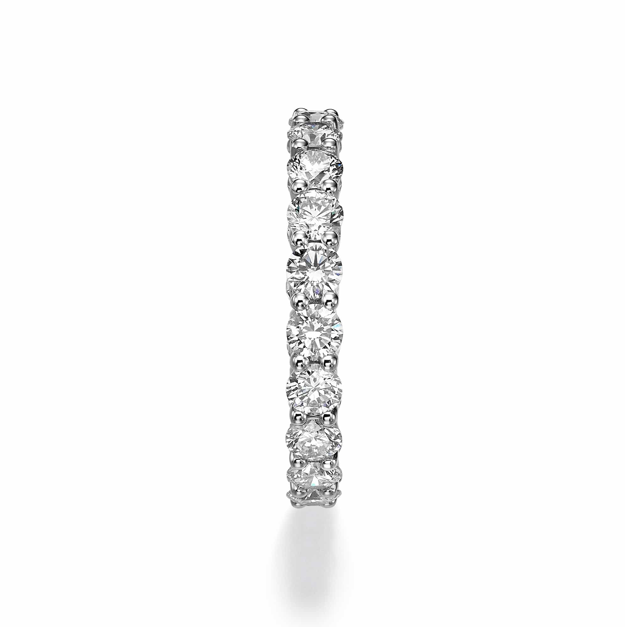 2 ct Round Cut Lab Grown Diamond Eternity Band - Image 3