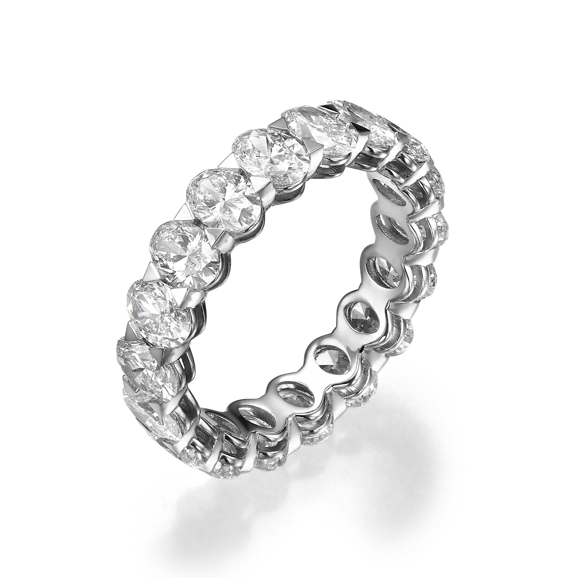 4 ct Oval Cut Lab Grown Diamond Eternity Band - Image 2