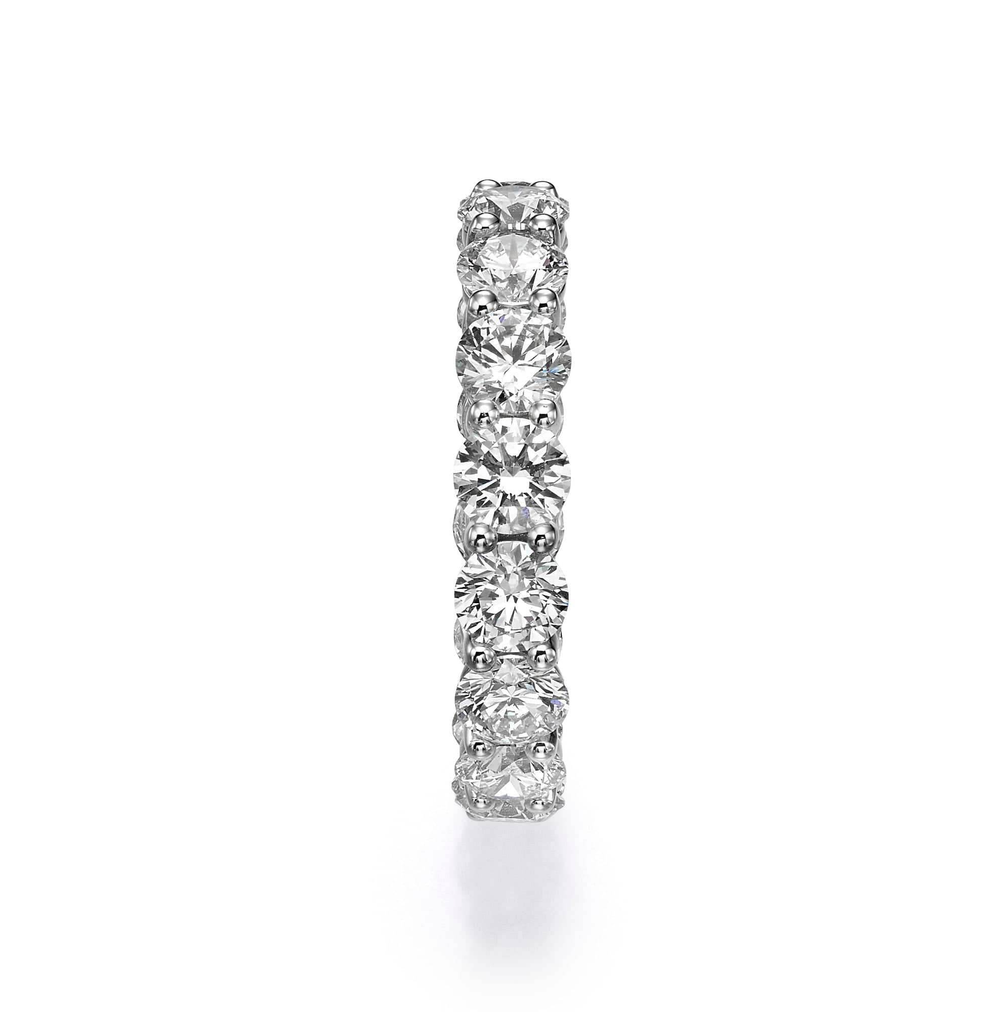 4 ct Round Cut Lab Grown Diamond Eternity Band - Image 3