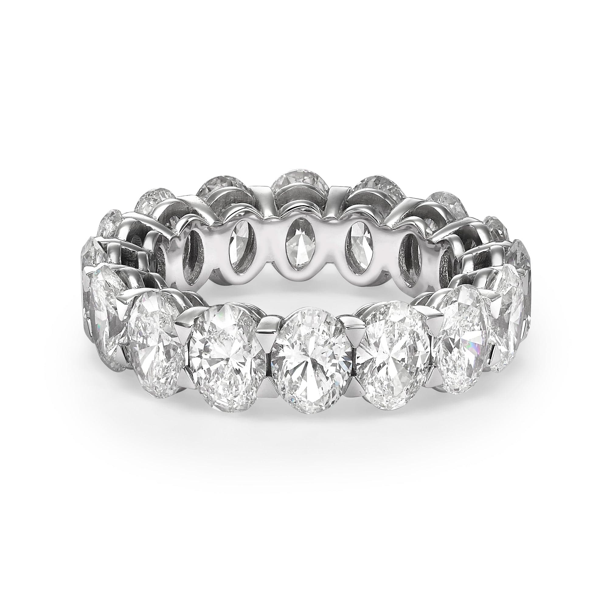 7 ct Oval Cut Diamond Eternity Band