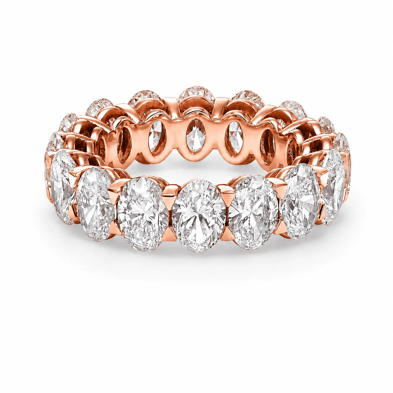 7 ct Oval Cut Diamond Eternity Band - Image 7