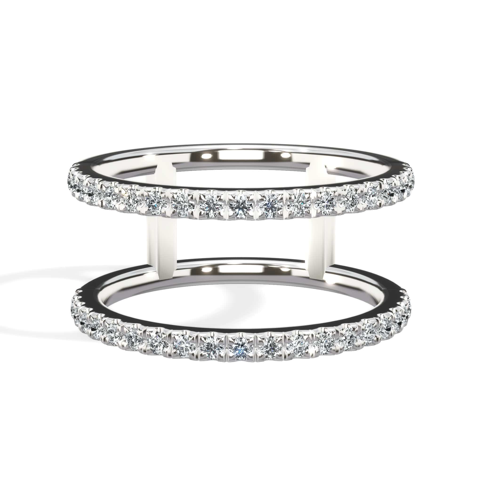Double Band Diamond Ring