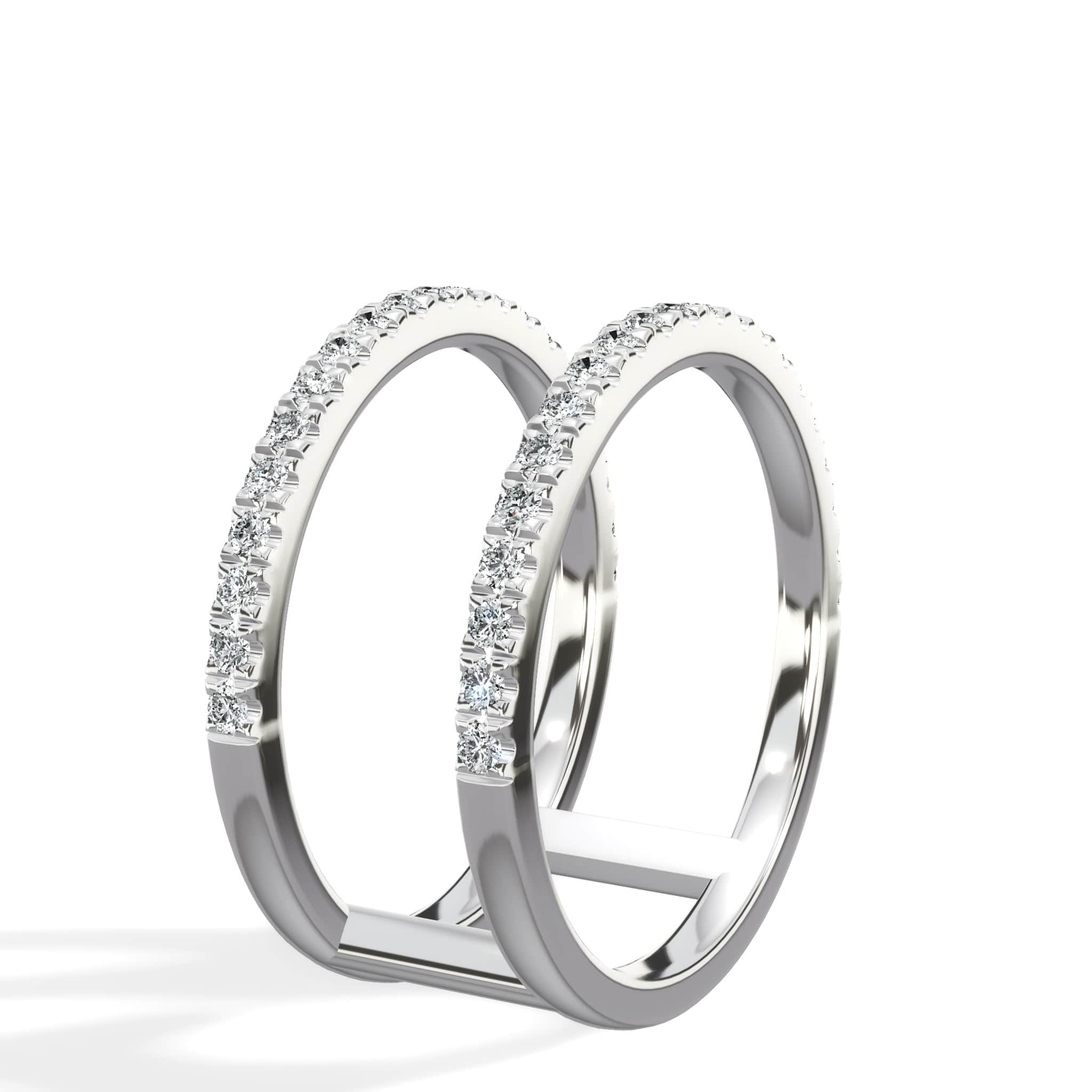 Double Band Diamond Ring - Image 4