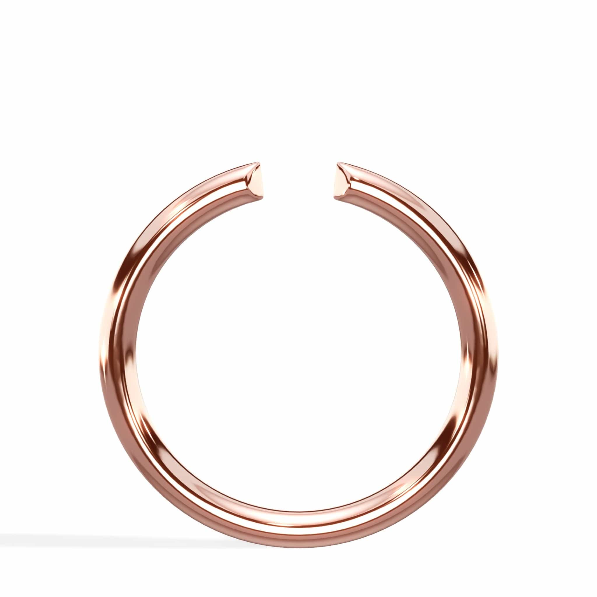Open Wedding Ring In 14K Rose Gold (1.80mm) - Image 2